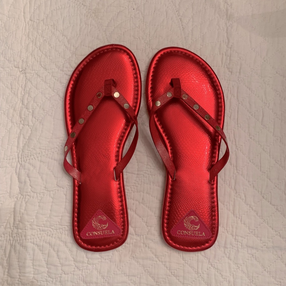 Consuela ❤️RED❤️ flip flops